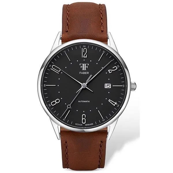 FABER-TIME AUTOMATIC BARSØ BLANK STÅL 40 MM. HERRE UR