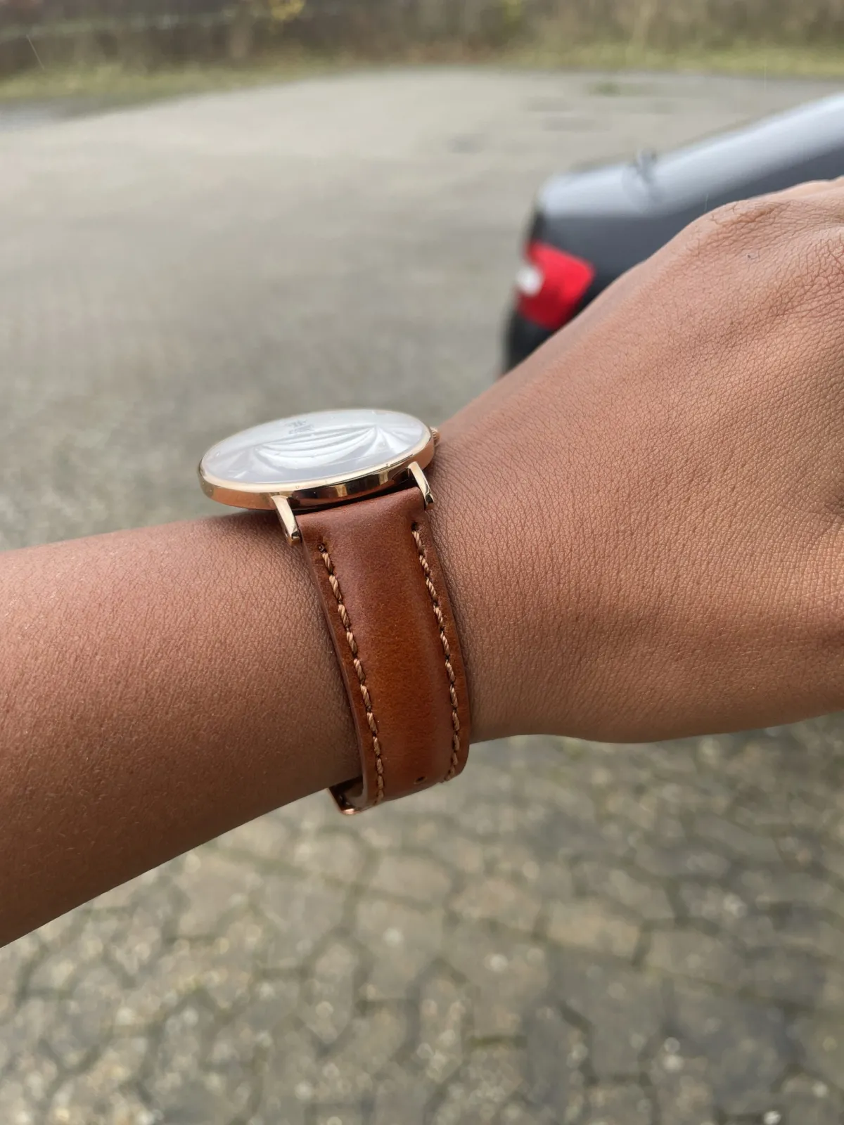 FABER-TIME DAME UR ROSE GOLD M/STEN. VÆLG REM F310/F311/F312/F313/F314/F315/F316/F317