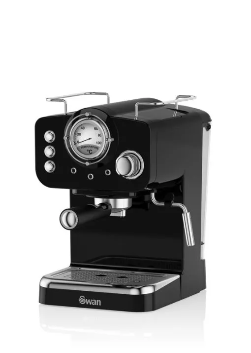 SWAN RETRO Espresso Kaffemaskine - Sort