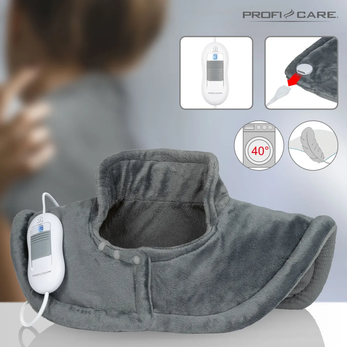 PROFI CARE SKULDER- OG NAKKEVARMEPUDE