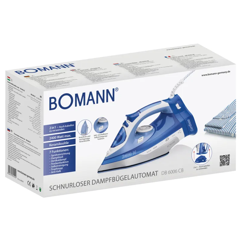 BOMANN LEDNINGSFRIT STRYGEJERN