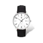 FABER-TIME AUTOMATIC SKARØ WHITE DIAL NUMBER INDEX 40 MM. HERRE UR