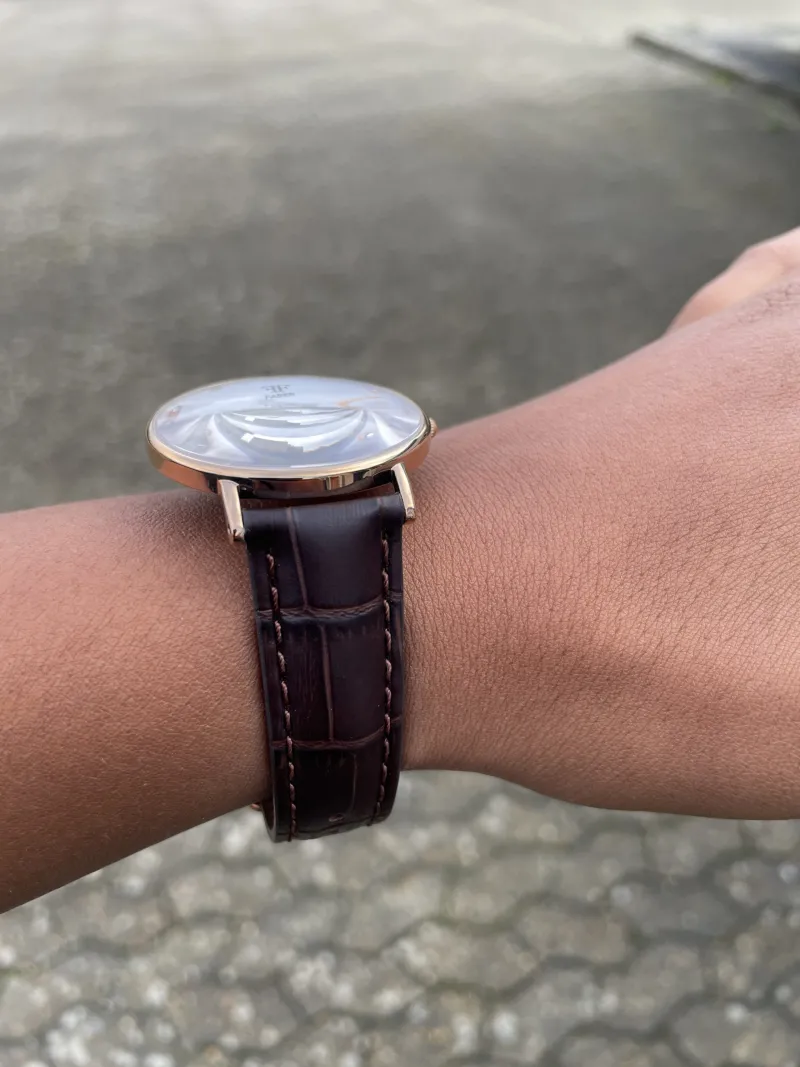 FABER-TIME DAME UR ROSE GOLD M/STEN. VÆLG REM F310/F311/F312/F313/F314/F315/F316/F317