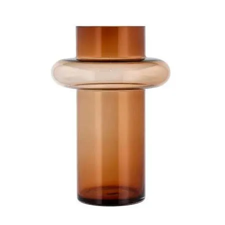 LYNGBY GLAS TUBE VASE M – SMOKE/AMBER