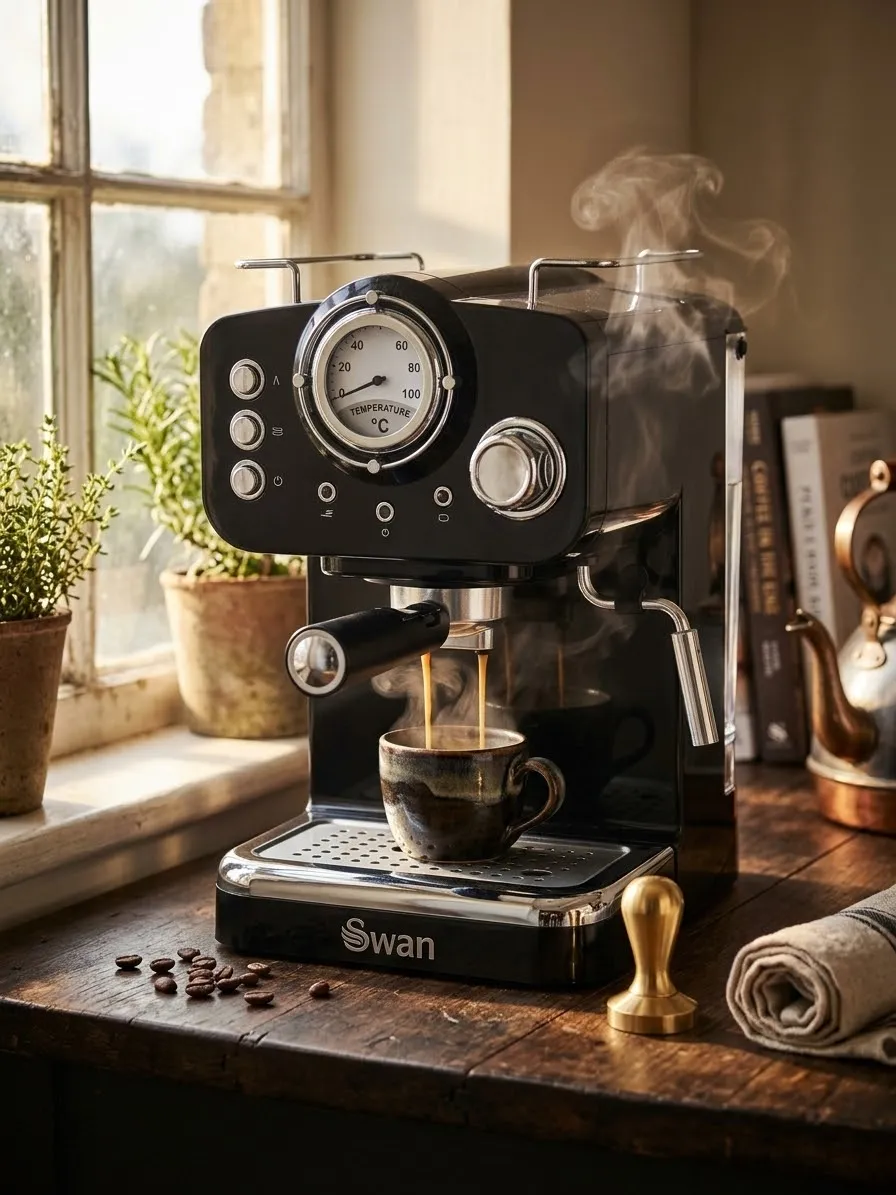 SWAN RETRO ESPRESSOMASKINE