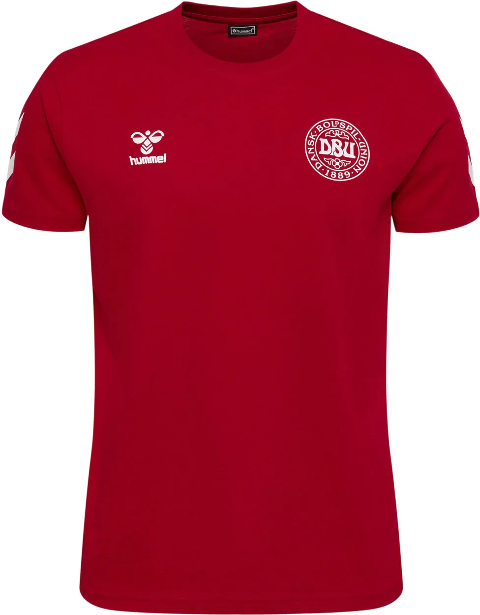 HUMMEL · DBU Danmark Fan T'shirt – Unisex - Rød