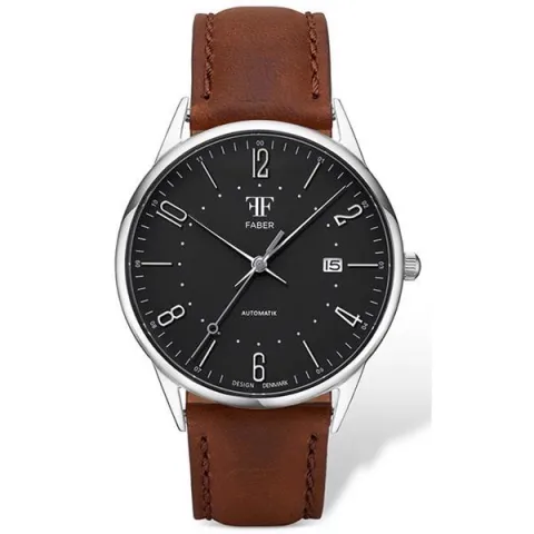 FABER-TIME AUTOMATIC BARSØ BLANK STÅL 40 MM. HERRE UR