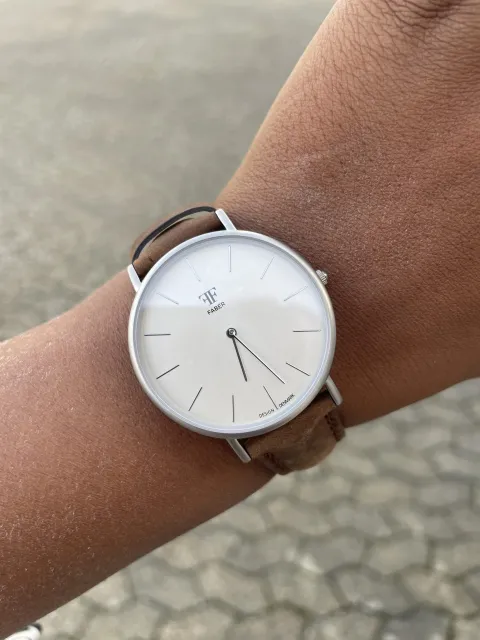 FABER-TIME - Dame ur - Stål mat m/hvid urskive