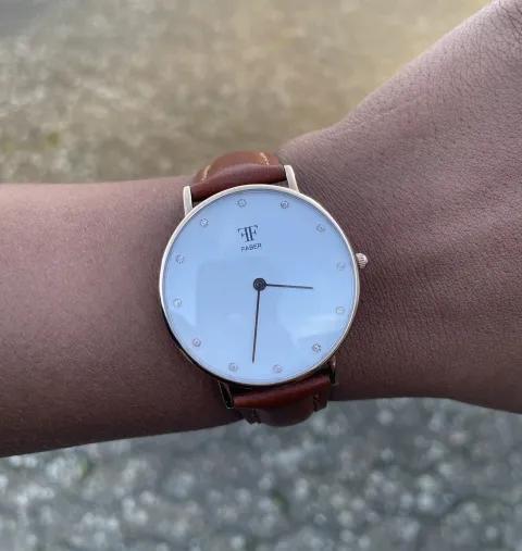 FABER-TIME - Dameur - Rose gold m/sten