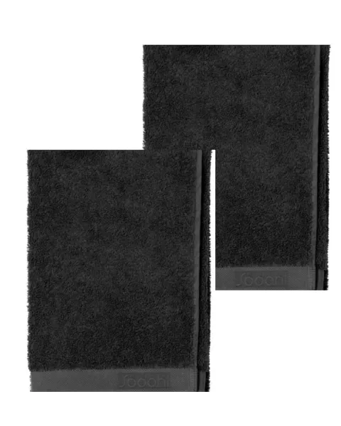 SÖDAHL ORGANIC COMFORT 2 STK. HÅNDKLÆDER 70×140 CM. – SORT